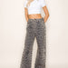 Leopard Print Wide Leg Denim Pants - The Bronze Butterfly