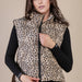 Leopard Puffer Vest - The Bronze Butterfly