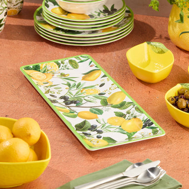 Limone Melamine Rectangular Platter - The Bronze Butterfly