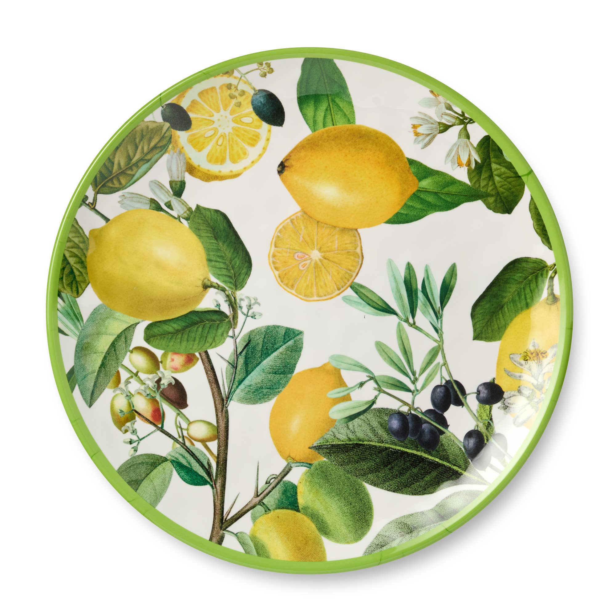 Limone Melamine Round Platter - The Bronze Butterfly