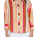 Liverpool Button Front Shirt with Berry Blossom Stripe - The Bronze Butterfly