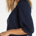 Liverpool Elbow Sleeve Notch Knit Tee - The Bronze Butterfly