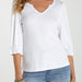 Liverpool Elbow Sleeve Notch Knit Tee - The Bronze Butterfly