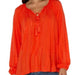 Liverpool Embroidered Shirred Blouse with Neck Ties - The Bronze Butterfly
