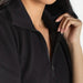 Liverpool Half Zip Popover Top - The Bronze Butterfly