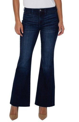 Liverpool Hannah Flare With Welt Pockets - The Bronze Butterfly