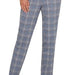 Liverpool Kelsey Trousers Plaid Blue Topaz - 29in ins - The Bronze Butterfly