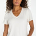 Liverpool Short Sleeve V - neck Knit Tee - The Bronze Butterfly