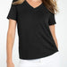 Liverpool Short Sleeve V - neck Knit Tee - The Bronze Butterfly