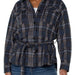 Liverpool Women's Los Angeles Plaid Belted Shirt Jacket - The Bronze Butterfly