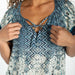 Liverpool Woven Top With Front Tie - The Bronze Butterfly