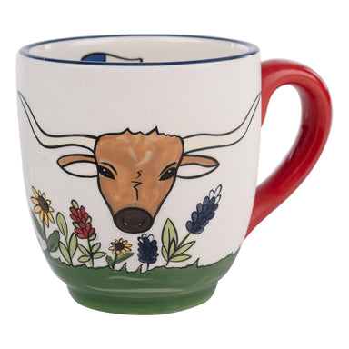 Longhorn God Bless Texas Mug - The Bronze Butterfly