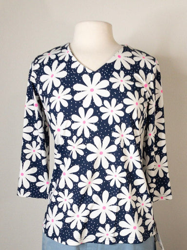 Lulu - B DAISY DAY V NECK Top - The Bronze Butterfly