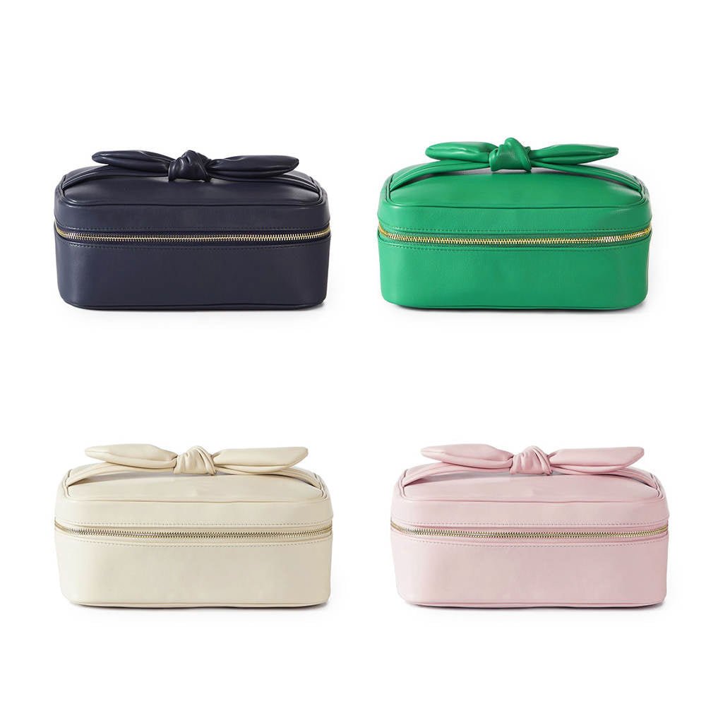 Madelyn Bow Makeup Bag - The Bronze Butterfly