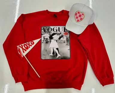 Magazine Kiss Sweatshirt - The Bronze Butterfly