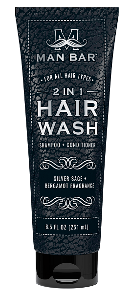 Man Bar 2 in 1 Hair Wash Silver Sage & Bergamot - The Bronze Butterfly