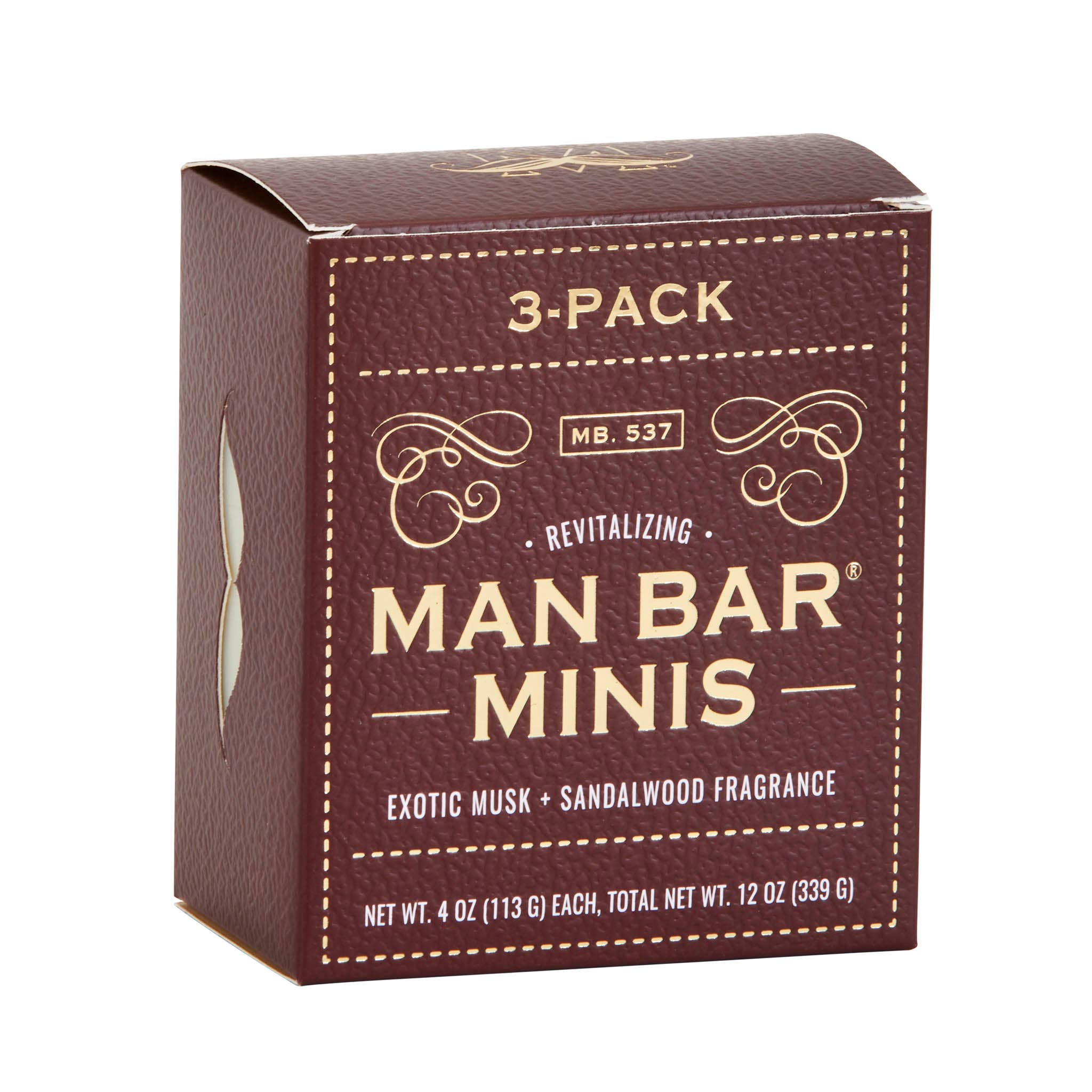 Man Bar Miniature Exotic Musk & Sandalwood - The Bronze Butterfly