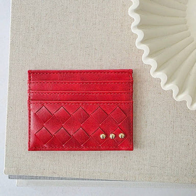 Mariah Woven Small Card Holder Wallet - The Bronze Butterfly