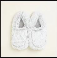 Marshmallow Gray Warmies Slippers - The Bronze Butterfly