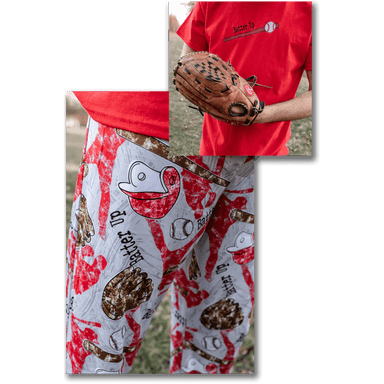 Mens Batter Up Sleep Pant - The Bronze Butterfly