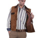 Men's Scully Leather Vest - The Bronze Butterfly