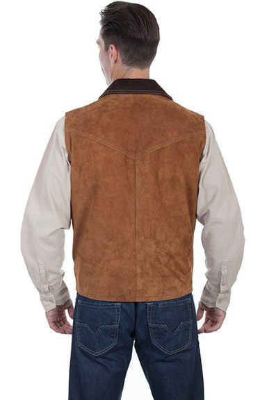 Men's Scully Leather Vest - The Bronze Butterfly