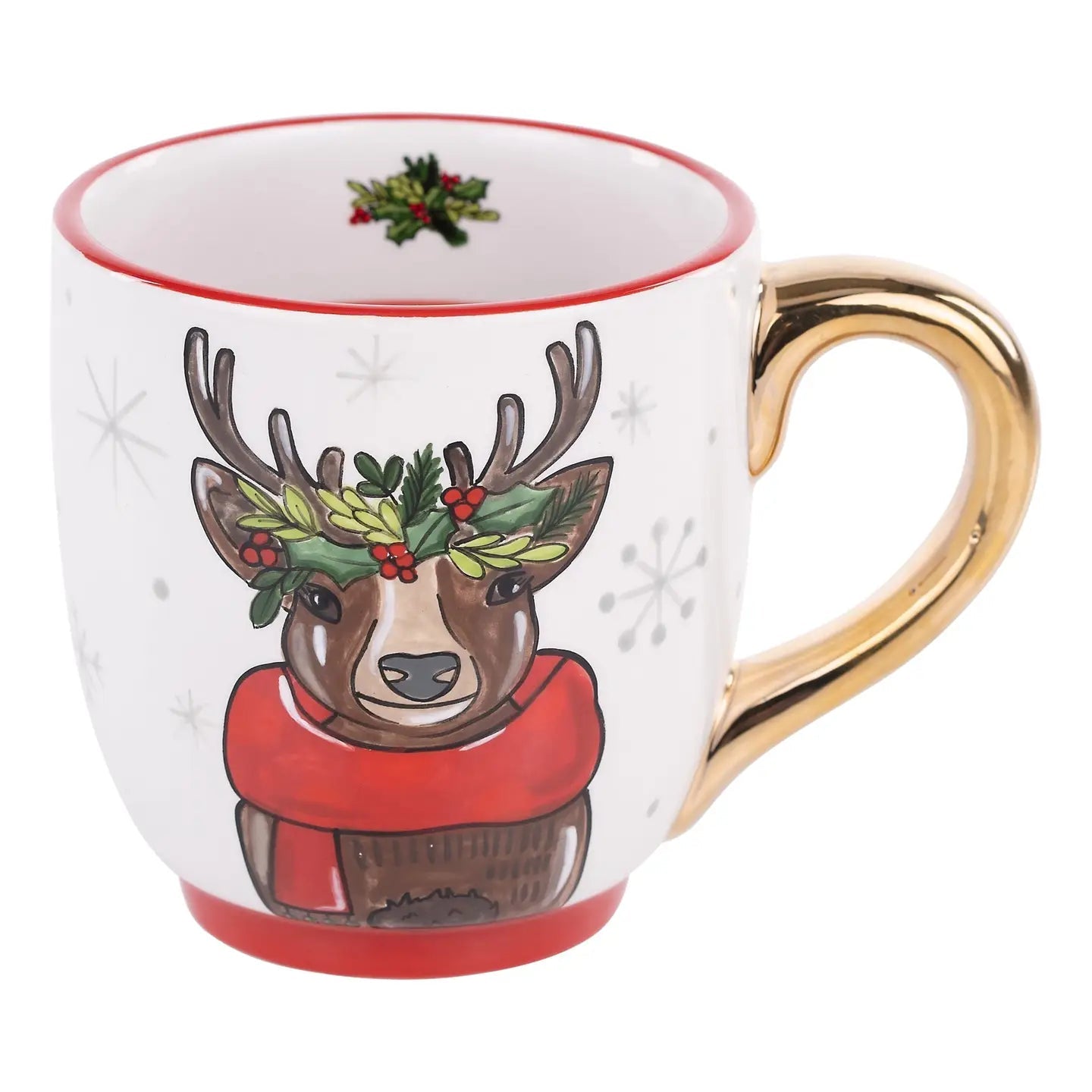 Merry Christmas Reindeer Mug - The Bronze Butterfly