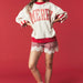 Merry & Stripe Reversible Mock Neck Sweatshirt - The Bronze Butterfly