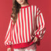 Merry & Stripe Reversible Mock Neck Sweatshirt - The Bronze Butterfly