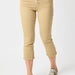 Mid Rise dyed Khaki Capri Judy Blue - The Bronze Butterfly