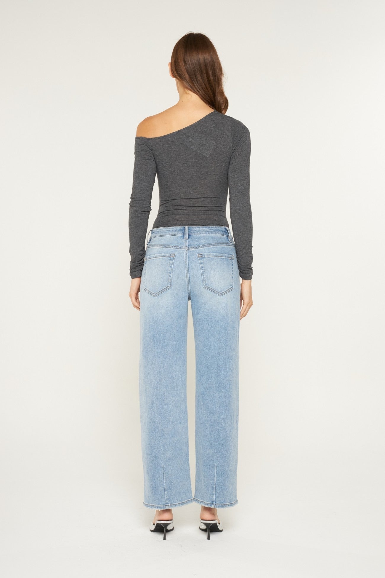 Mid Rise Loose Fit Straight Jeans | Mica Denim - The Bronze Butterfly
