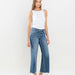 MID RISE RAW HEM WIDE LEG JEANS - The Bronze Butterfly