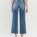 MID RISE RAW HEM WIDE LEG JEANS - The Bronze Butterfly