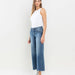 MID RISE RAW HEM WIDE LEG JEANS - The Bronze Butterfly