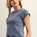 Mineral Washed Solid Cropped T-Shirt - The Bronze Butterfly
