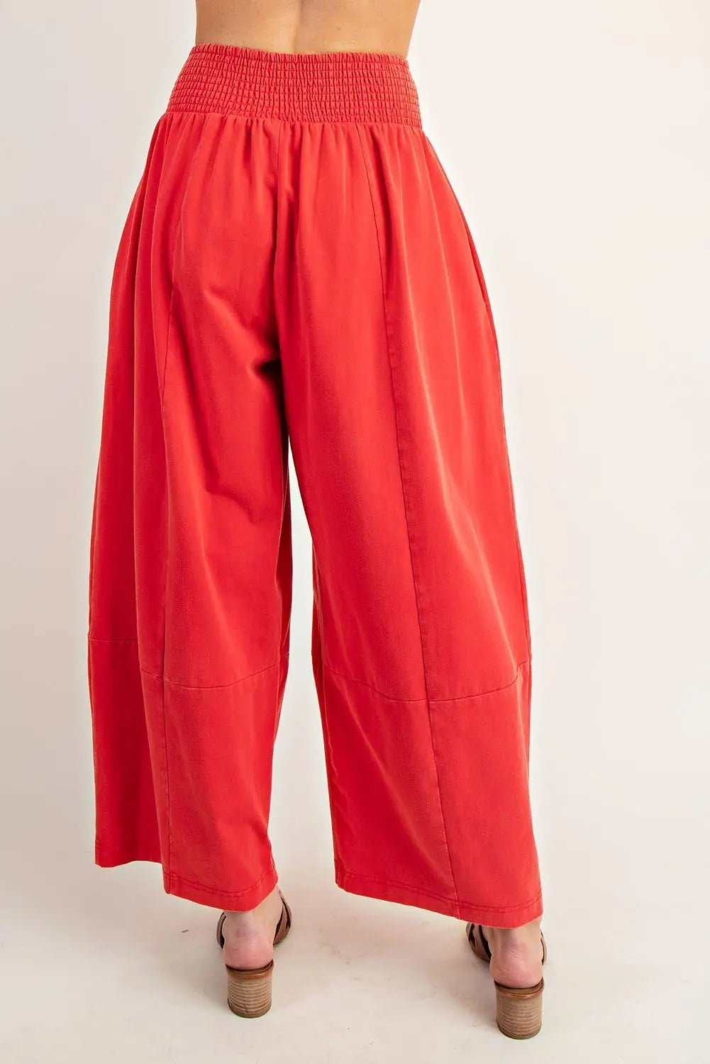 Mineral Washed Wide Leg Pants - The Bronze Butterfly