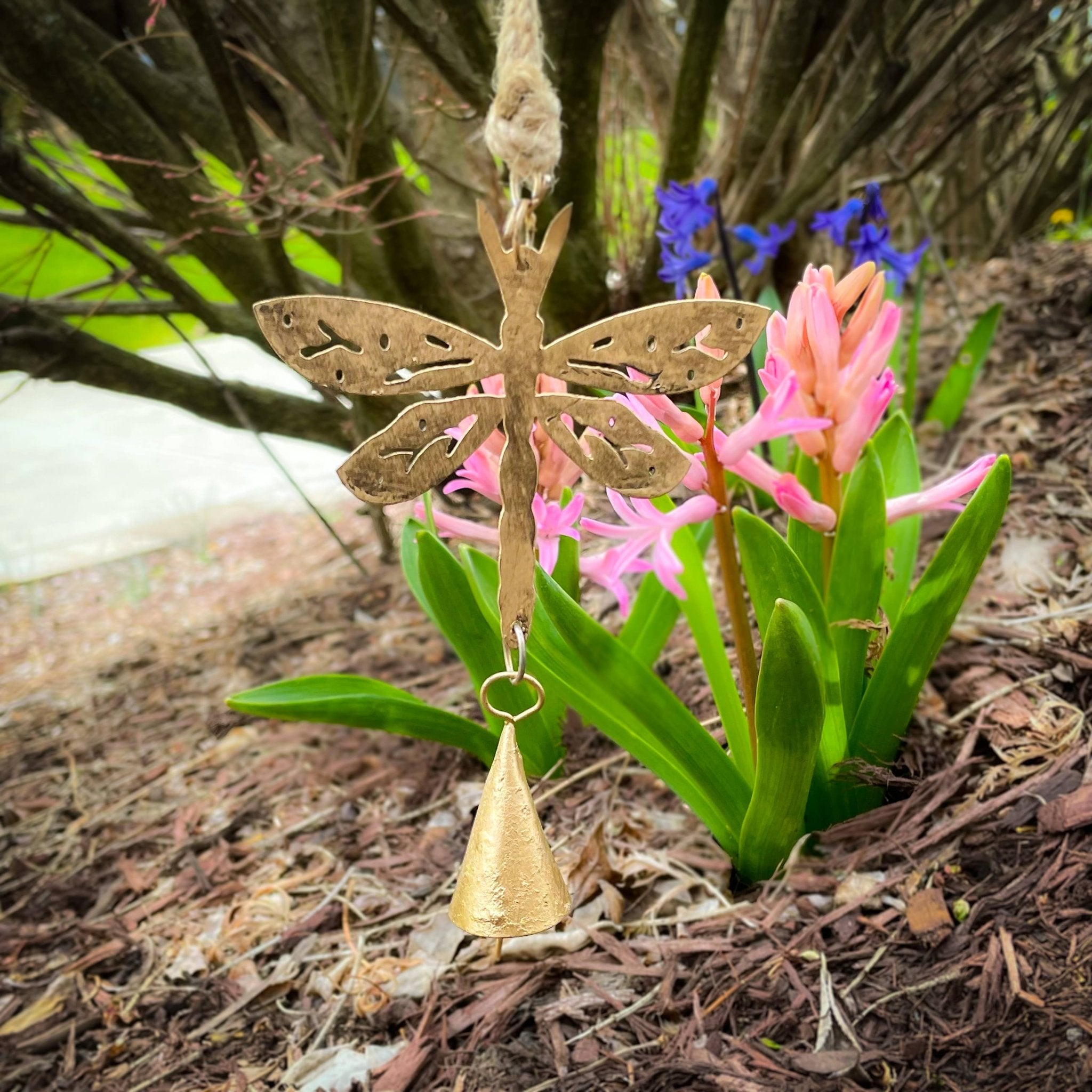 Mini Dragonfly Wind Chime - The Bronze Butterfly