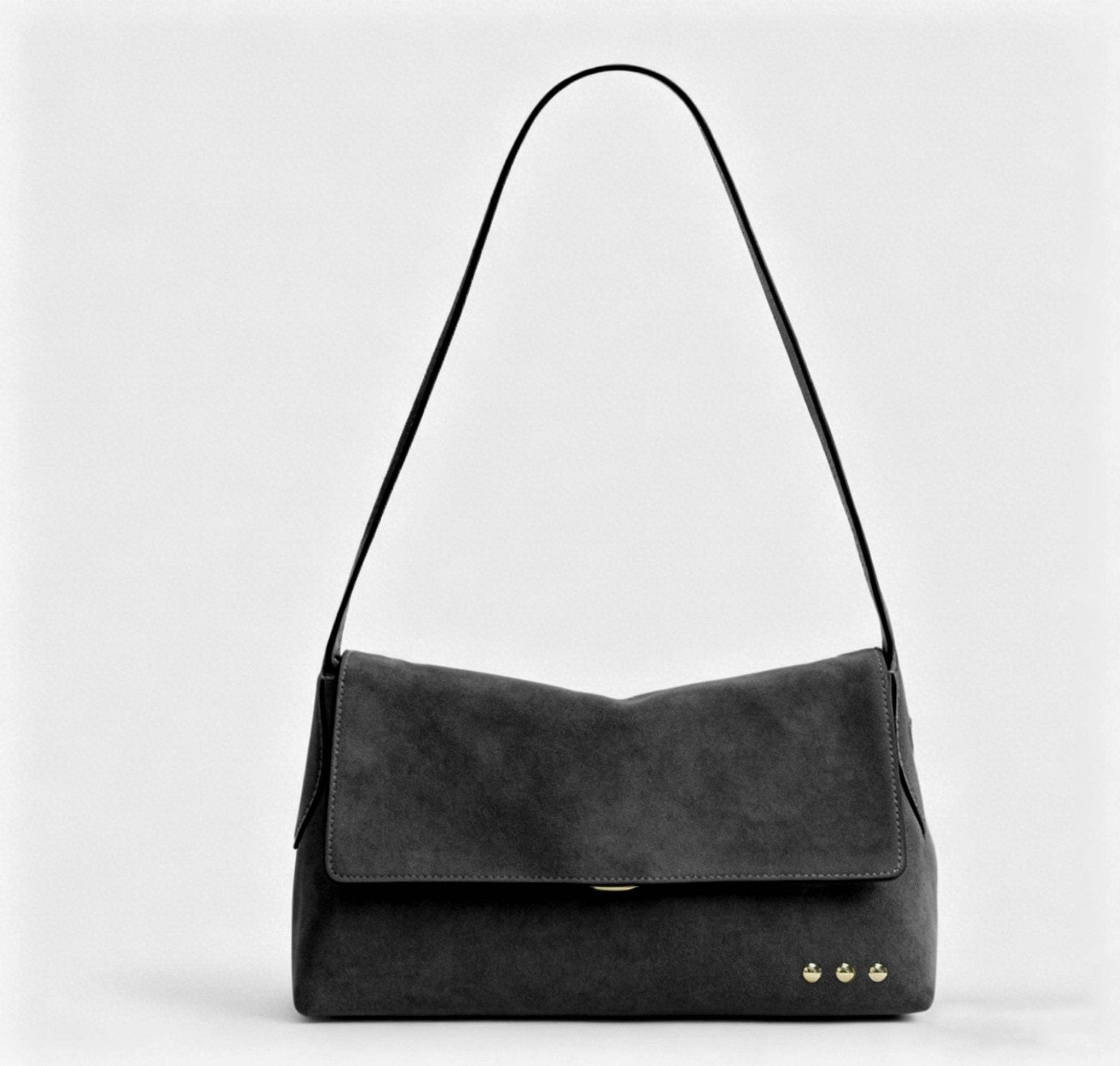 Miranda Faux Suede Flap Crossbody Bag - The Bronze Butterfly