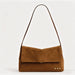 Miranda Faux Suede Flap Crossbody Bag - The Bronze Butterfly