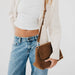Miranda Faux Suede Flap Crossbody Bag - The Bronze Butterfly