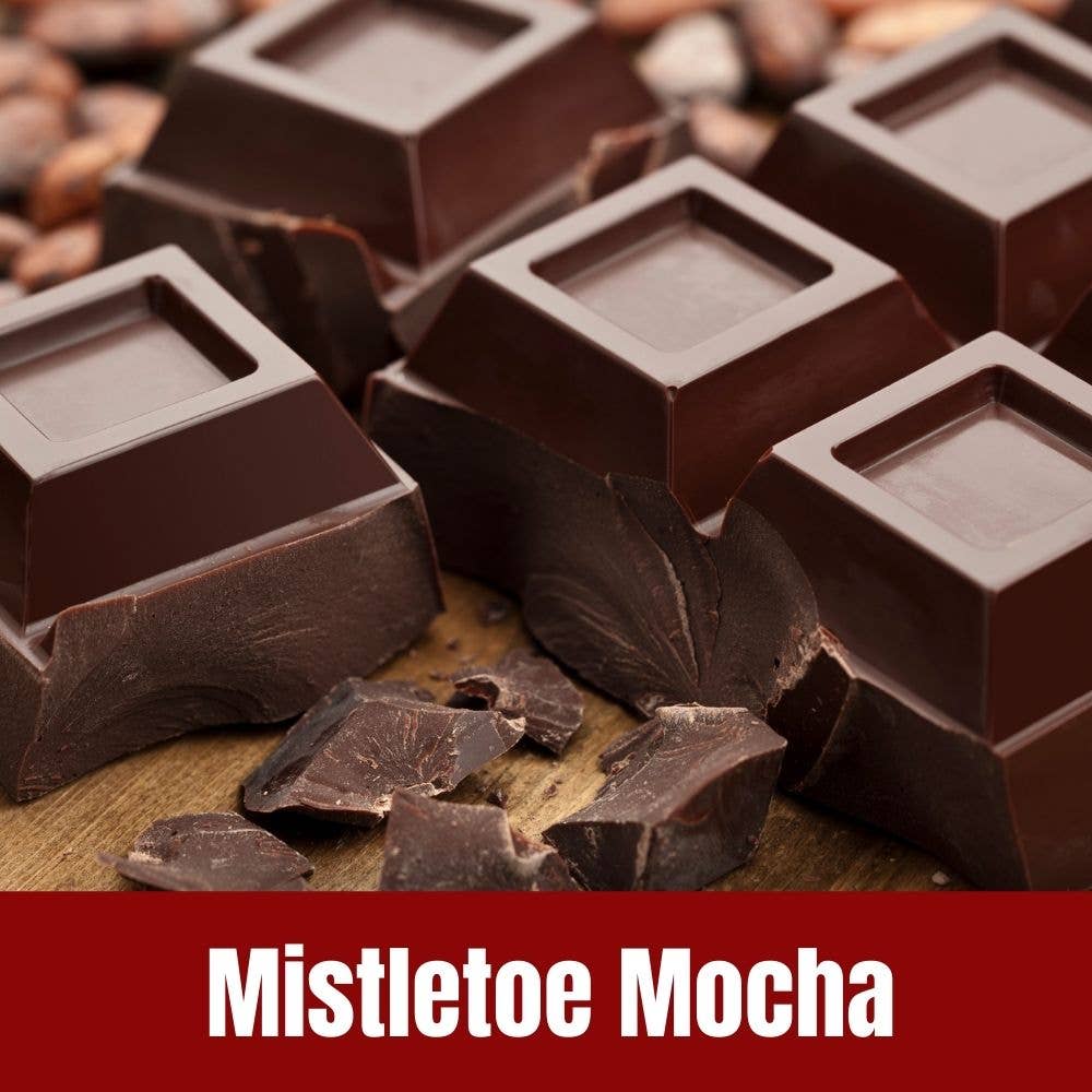 Mistletoe Mocha Flavored Coffee, 8 oz | Door County Coffee - The Bronze Butterfly