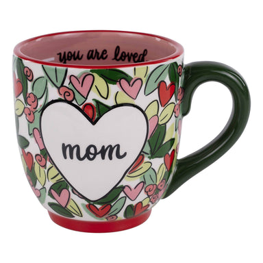 Mom Hearts & Flowers Mug - The Bronze Butterfly