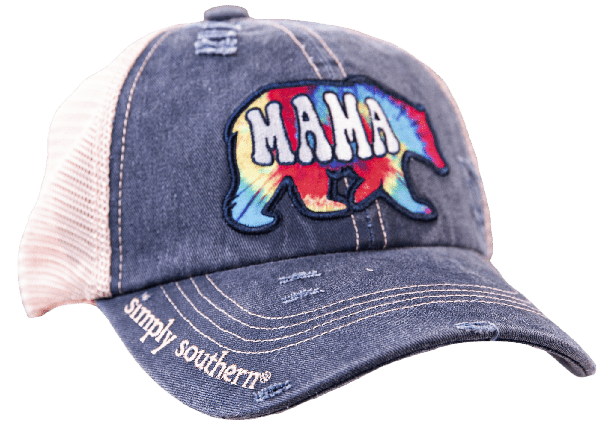 Mom Theme Criss Cross Ponytail Hats By Simply Southern - The Bronze Butterfly