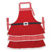 MRS. CLAUS APRON WITH RUFFLES - The Bronze Butterfly