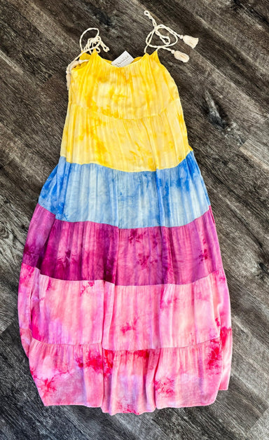 Mulit Tiered Tie Die Maxi Dress - The Bronze Butterfly