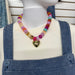 Multi Heart Beaded Necklace - The Bronze Butterfly