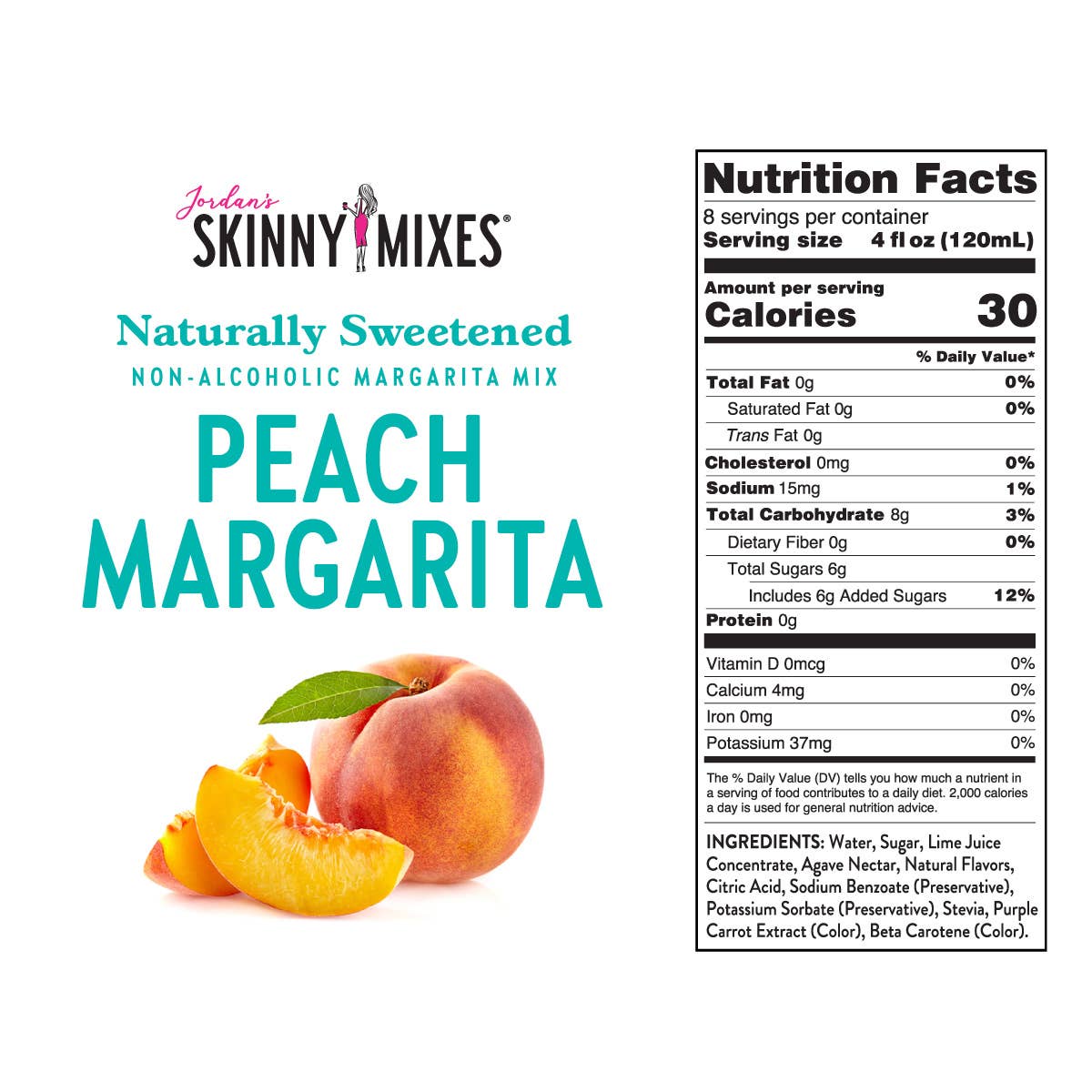 Natural Peach Margarita - Mixer - The Bronze Butterfly