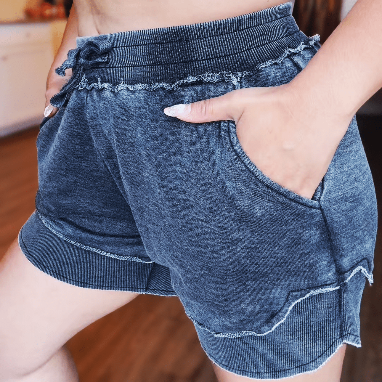 New Bestie Collection - Ash Wash Shorts - The Bronze Butterfly