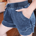 New Bestie Collection - Ash Wash Shorts - The Bronze Butterfly