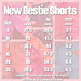 New Bestie Collection - Ash Wash Shorts - The Bronze Butterfly